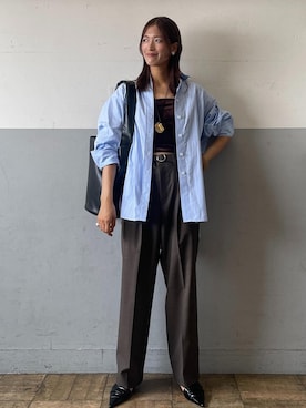 「アイテム（ネックレス）」を使った、KIKUCHIさん（レディース・167cm・30代）の夏コーディネート