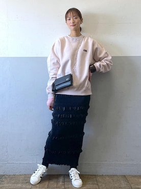 「agnes b」｜KIKUCHIさん（レディース・167cm）の冬コーディネート