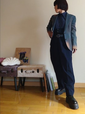 「Paul Smith（ポールスミス）のアイテム（ジャケット/アウター）」を使った、リィコさん（レディース・160cm）の夏コーディネート