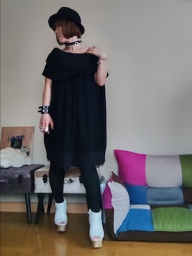 「Jeffrey Campbell（ジェフリーキャンベル）のアイテム」を使った、リィコさん（レディース・160cm）の秋コーディネート