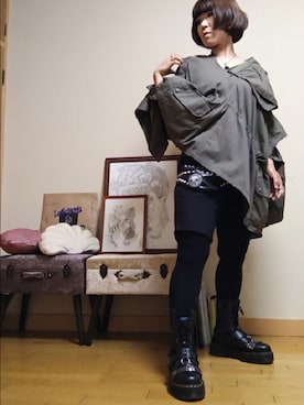 「Y's red lable（ワイズレッドレーベル）のアイテム」を使った、リィコさん（レディース・160cm）の夏コーディネート