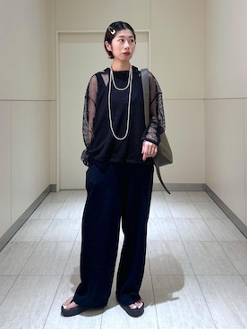 「Tシャツ/カットソー」｜adamosariさん（レディース・165cm）の夏コーディネート