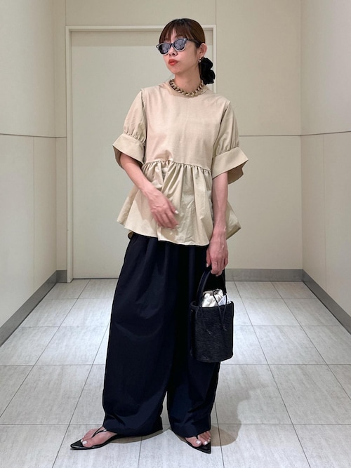 ADAMETROPE' バウンスカフスプルオーバー 2024年春夏 ADAM ET ROPE'（アダムエロペ）の「【再入荷・サステナブル