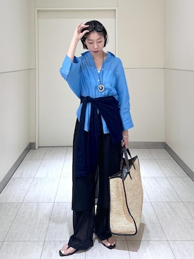「MILLER（ミラー）のアイテム」を使った、adamosariさん（レディース・165cm）の夏コーディネート