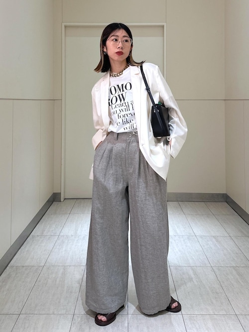 【完売品】アダムエロペ　ストレッチフラノ 1タックパンツ ADAM ET ROPÉ HOMME(アダム エ ロペ オム) / ストレッチフラノ 1