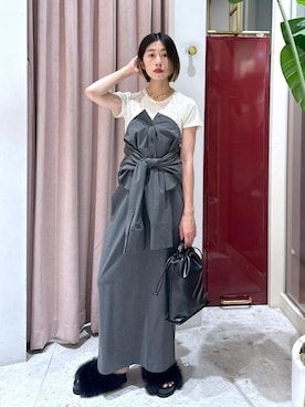 「アイテム（スカート）」を使った、adamosariさん（レディース・165cm）の夏コーディネート