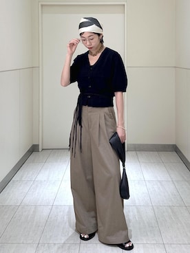 「EMOELLE（エモエレ）のアイテム」を使った、adamosariさん（レディース・165cm）の夏コーディネート