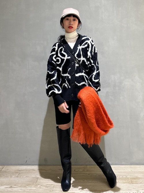 WEB限定・新色追加】フェザーヤーンニットカーディガン（カーディガン