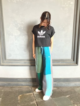 「アディダスコーデ」｜K.Tさん（レディース・165cm）の夏コーディネート