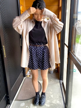 「Zipper（ジッパー）のアイテム」を使った、tentecotenさん（レディース・155cm）の夏コーディネート