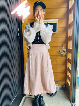 「Zipper（ジッパー）のアイテム」を使った、tentecotenさん（レディース・155cm）の夏コーディネート