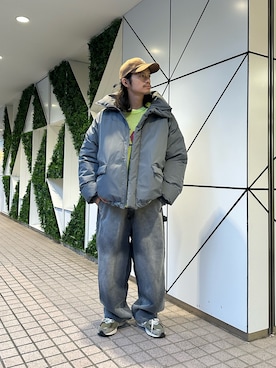 「CIAOPANIC（チャオパニック）のアイテム（ダウンジャケット/コート）」を使った、hsm58さん（メンズ・173cm）の冬コーディネート
