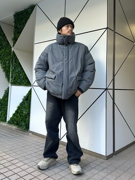 「CIAOPANIC（チャオパニック）のアイテム（ダウンジャケット/コート）」を使った、hsm58さん（メンズ・173cm）の冬コーディネート