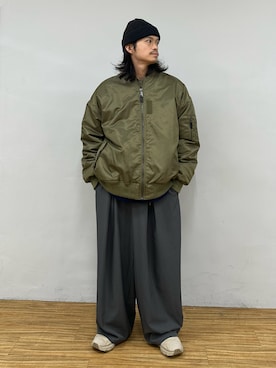 「CIAOPANIC（チャオパニック）のアイテム（ダウンジャケット/コート）」を使った、hsm58さん（メンズ・173cm）の冬コーディネート