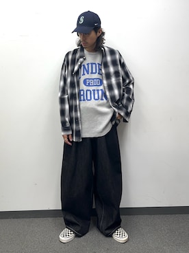 「アイテム（タンクトップ）」を使った、hsm58さん（メンズ・173cm）の夏コーディネート