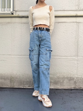 「ASH（アッシュ）のアイテム」を使った、ASHスタッフさん（レディース・165cm）の秋コーディネート