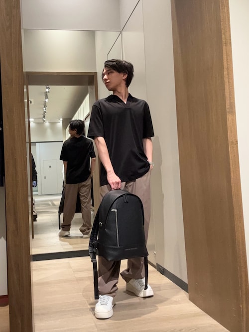 ARMANI EXCHANGE ビッグロゴ バックパック 鞄 カバン リュック A|X アルマーニ エクスチェンジ】AXロゴ バックパック(バック