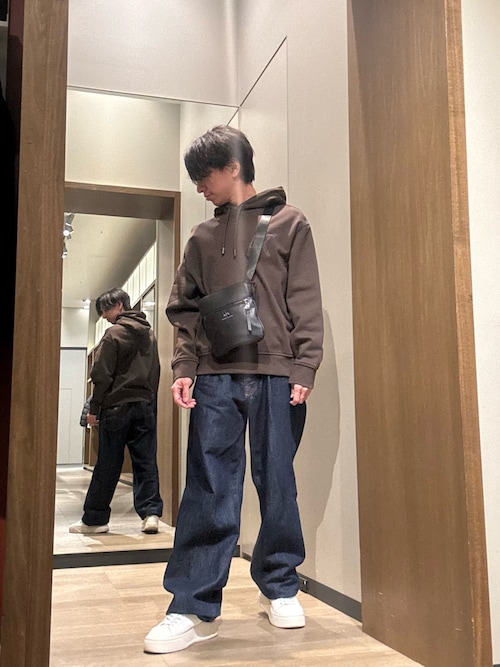 ARMANI jeans限定魚眼レンズ USED】00's ARMANI JEANS Collarless Hemp Trucker