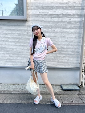 「Loueme（ルエム）のアイテム」を使った、Louemeさん（レディース・165cm）の夏コーディネート