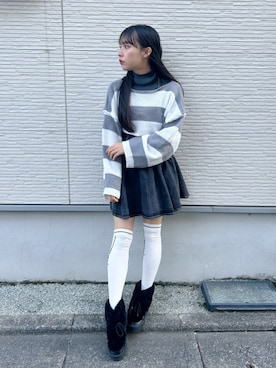 「√nuage（ルートニュアージュ）のアイテム」を使った、Louemeさん（レディース・165cm）の冬コーディネート