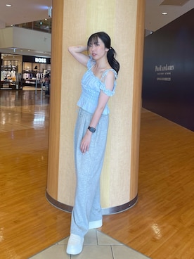 「韓国」｜のんさん（レディース・164cm）の夏コーディネート