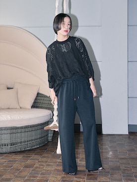 「Mollini（モリーニ）のアイテム」を使った、YAMASHITAさん（レディース・156cm）の春コーディネート