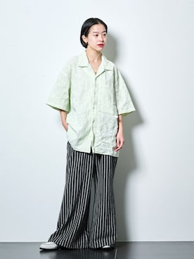 「SEEALL（シーオール）のアイテム」を使った、YAMASHITAさん（レディース・156cm）の春コーディネート