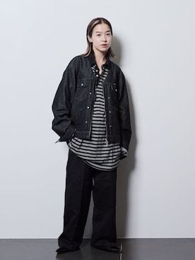 「Wrangler（ラングラー）のアイテム」を使った、YAMASHITAさん（レディース・156cm）の秋コーディネート