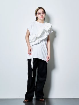 「Mollini（モリーニ）のアイテム」を使った、YAMASHITAさん（レディース・156cm）の春コーディネート