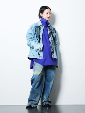 「SEEALL（シーオール）のアイテム」を使った、YAMASHITAさん（レディース・156cm）の春コーディネート