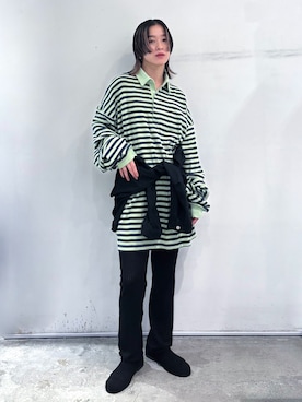 「Mollini（モリーニ）のアイテム」を使った、YAMASHITAさん（レディース・156cm）の夏コーディネート