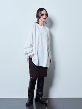 YAMASHITAさん（レディース・156cm）の夏コーディネート