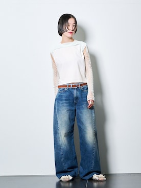 「MAISON BOINET（メゾンボワネ）のアイテム」を使った、YAMASHITAさん（レディース・156cm）の春コーディネート