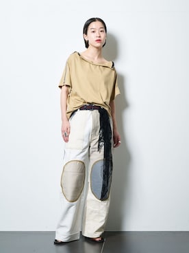 「MAISON BOINET（メゾンボワネ）のアイテム」を使った、YAMASHITAさん（レディース・156cm）の春コーディネート