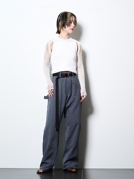 「Floyd（フロイド）のアイテム」を使った、YAMASHITAさん（レディース・156cm）の春コーディネート