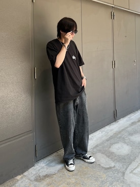 ヨッシー様 C6142 モノトーンTシャツコーデ おさゆう｜WETTEMPTのTシャツ/カットソーを使ったコーディネート