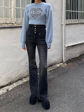 内藤和香さん(レディース・169cm)の冬コーディネート