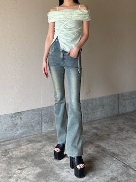 内藤和香さん（レディース・169cm）の夏コーディネート