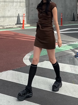 内藤和香さん(レディース・169cm)の春コーディネート