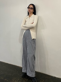 UMBRO×EMODA★サイドスリットナイロンパンツ★エモダ★y2k EMODA パンツ 「UMBRO×EMODA」サイドスリットナイロンパンツ