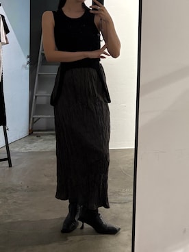 「VEQUM（VEQUM）のアイテム」を使った、内藤和香さん（レディース・169cm）の夏コーディネート