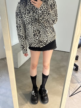 「EMODA（エモダ）のアイテム（ローファー）」を使った、内藤和香さん（レディース・169cm）の秋コーディネート