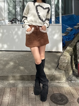 内藤和香さん（レディース・169cm）の冬コーディネート