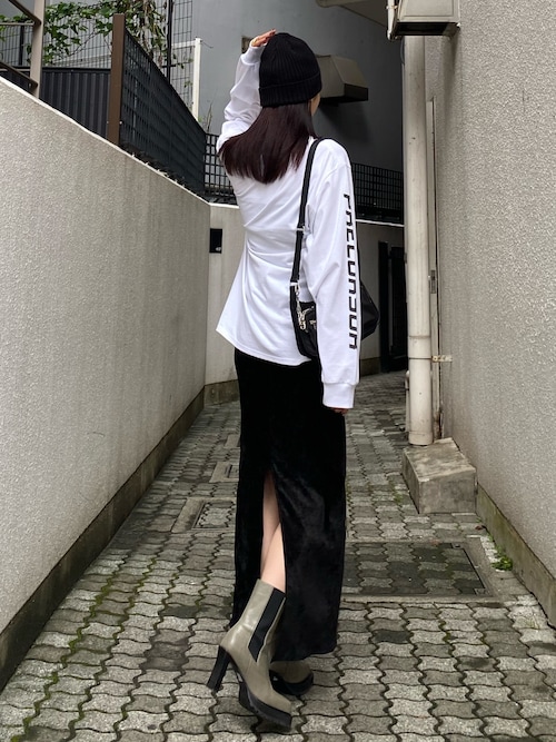 【美品】 EMODA タンクストームサイドゴアブーツ 黒 ブラック Sサイズ セール】タンクストームサイドゴアブーツ（ブーツ）｜EMODA