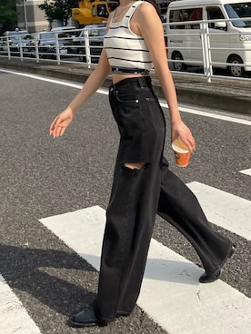 内藤和香さん(レディース・169cm)の夏コーディネート