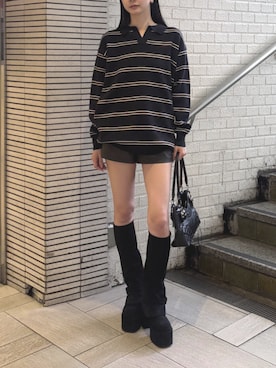 内藤和香さん（レディース・169cm）の秋コーディネート