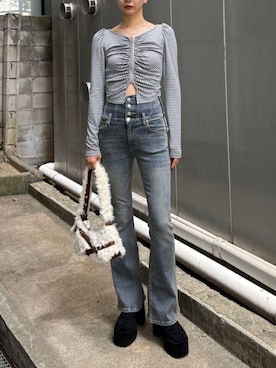 内藤和香さん(レディース・169cm)の秋コーディネート