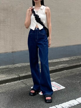 内藤和香さん(レディース・169cm)の夏コーディネート