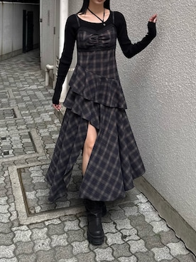 内藤和香さん(レディース・169cm)の冬コーディネート