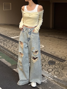 内藤和香さん（レディース・169cm）の春コーディネート